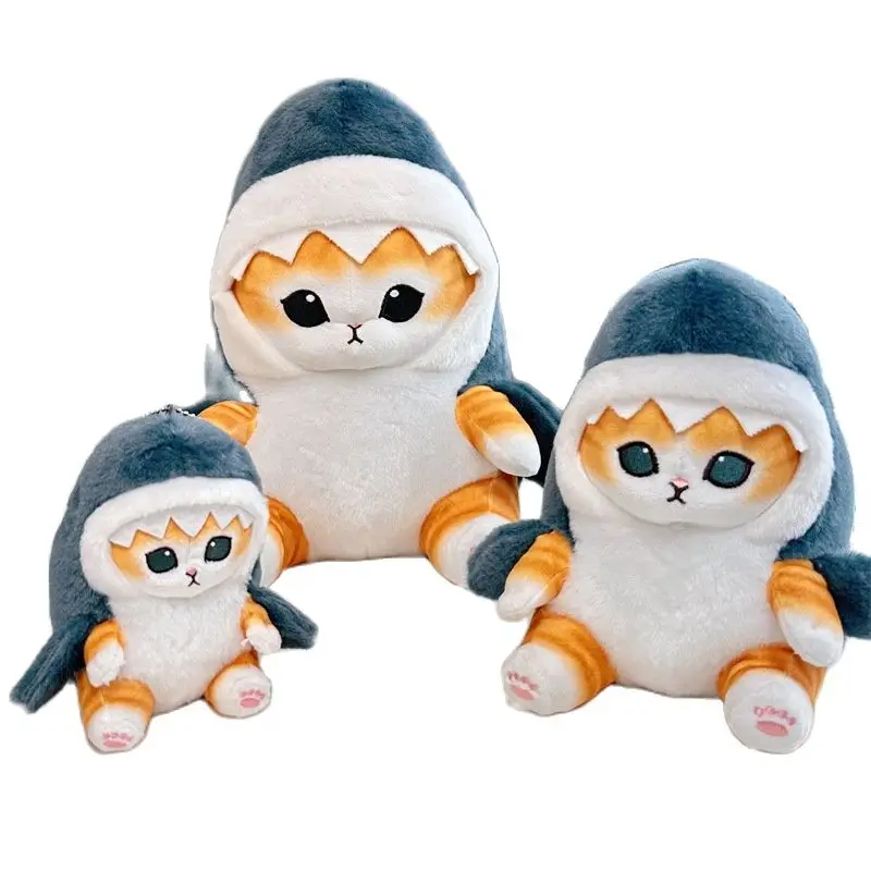 

Cute Shark Cat Plush Toy 22cm Shark Cat Fried Shrimp Cat Doll Doll