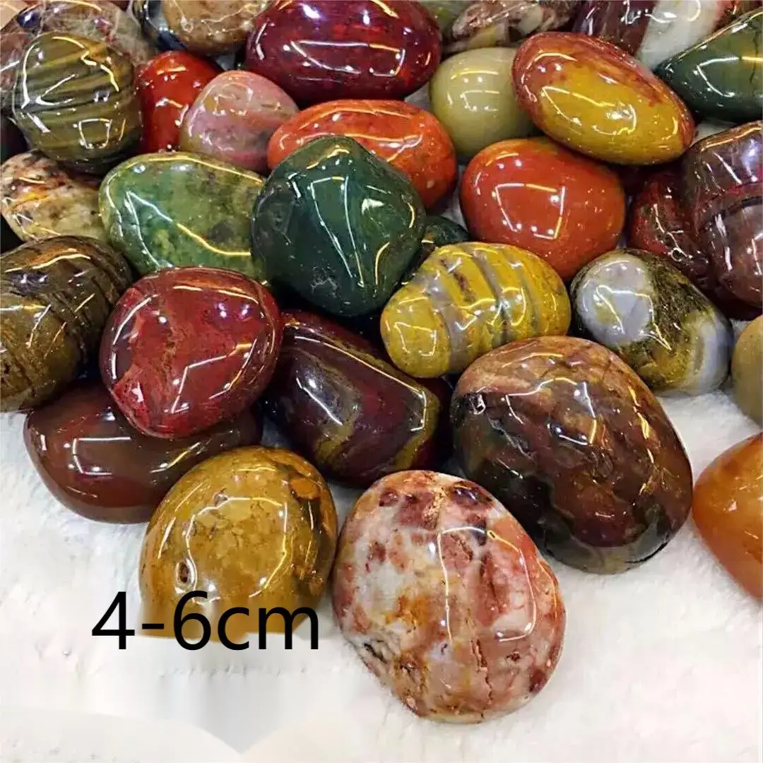 500G Yuhua Stone Nanjing Natural Yuhua Stone Stone Pebbles Multicolor Stone Floor Fish Tank Bonsai Decoration