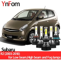ynfom led headlights kit for subaru r2 2003 2010 low beamhigh beamfog lampcar accessoriescar headlight bulbs