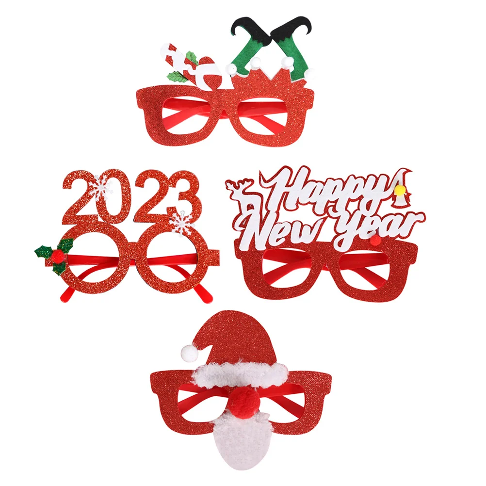 

Christmas Glasses Party Eyeglassesframes Frame New Kidsyear Decorations Sunglasses Decor Favors Suppliesholiday Eve Stuffers