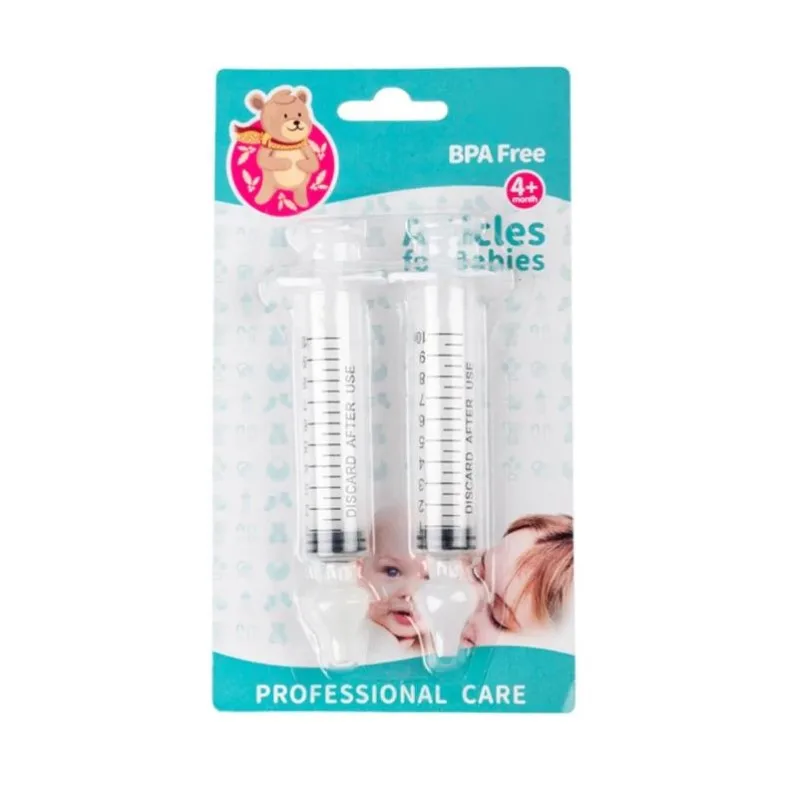 

2pcs 10ML Baby Rhinitis Nasal Washer Needle Tube Baby Care Nasal Aspirator Cleaner