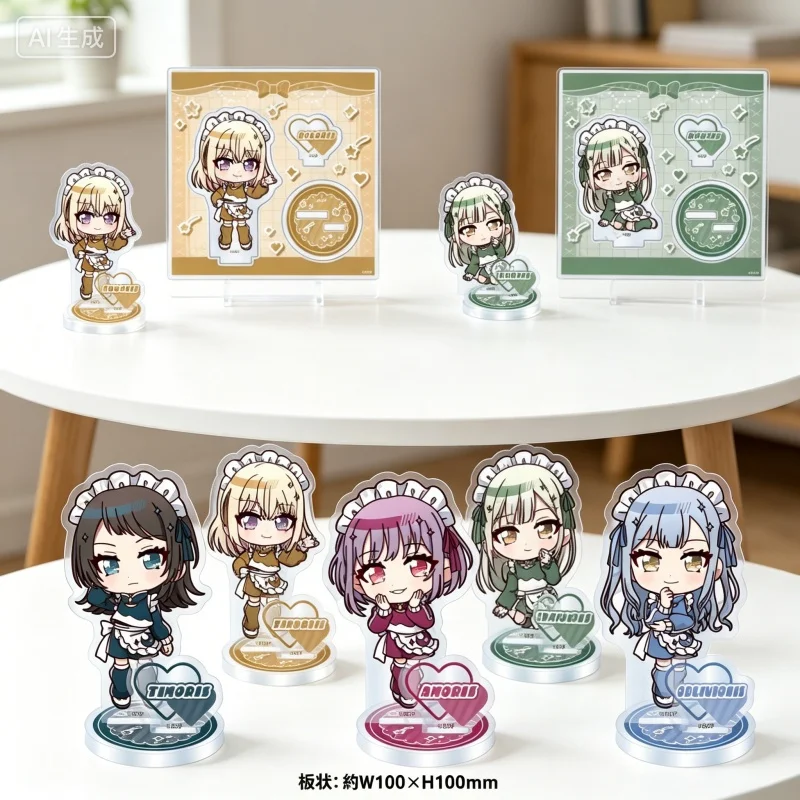 Фото BanG Dream! Акриловая фигурка-брелок 10 см Долорис Аве Мухика Вакаба Мутсуми, настольное украшение, сувенир №1