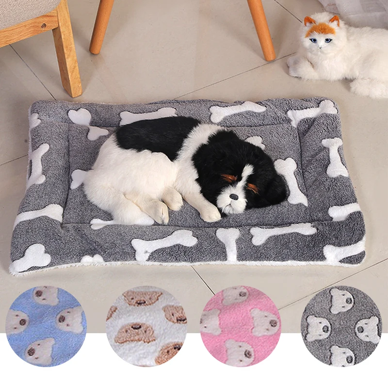

Thickened Dog Bed Flannel Pet Mat Fleece Guinea Pig Cushion Blanket for Small Large Dogs Cats Pet Products Hamster Accessories