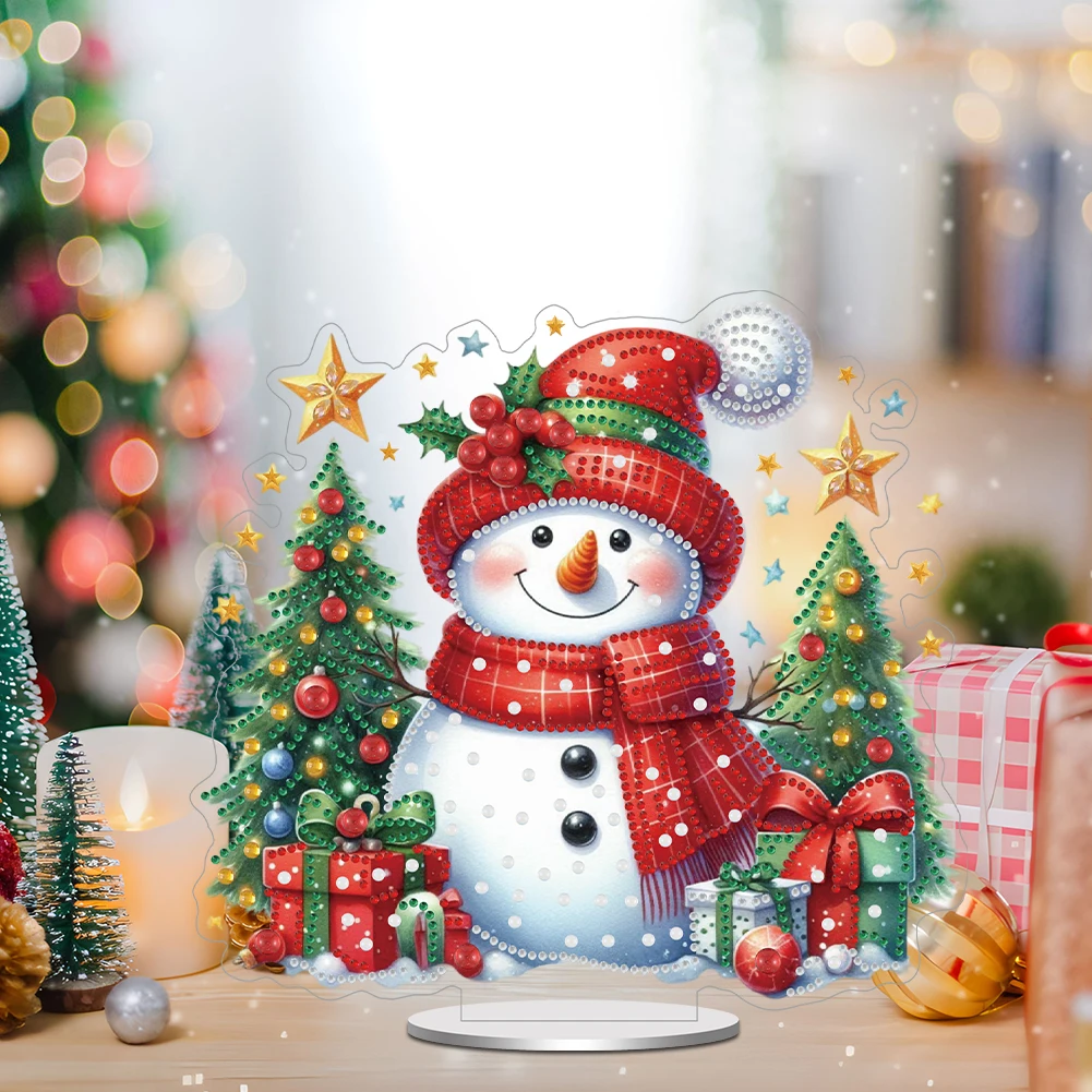 Акриловые рождественские тематические настольные алмазные художественные