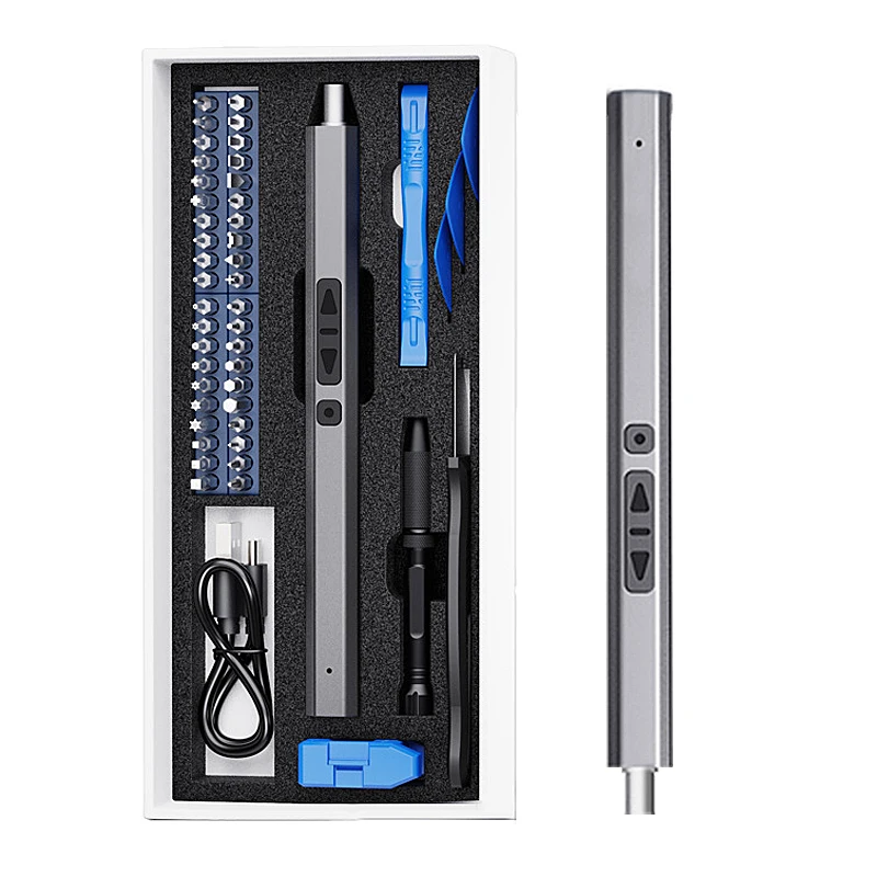 

JUNEFOR Precision Screwdriver Kit Rechargeable Power Screwdriver Magnetic Bits Electric Screwdriver Set For Mobile Phone Repair