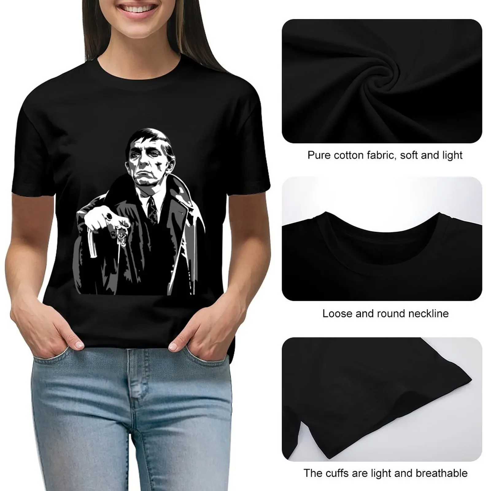 Футболка Dark Shadows - Barnabas Collins 2 черная женская