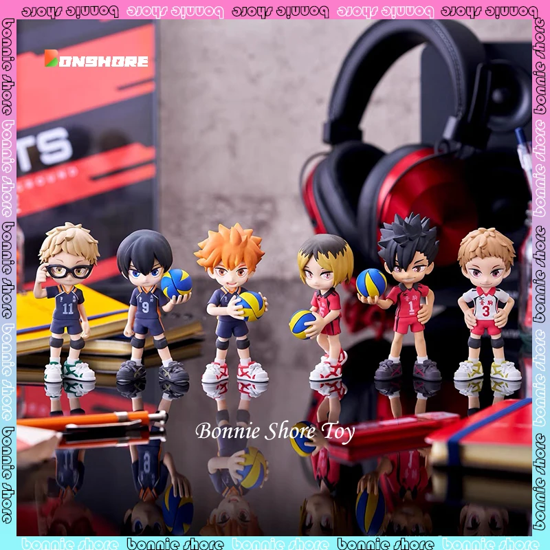 Фото Haikyuu Bushiroad искусственная подсветка загадочная коробка Kawaii Kageyama Tobio Oikawa Tooru экшн-фигурка детский подарок на день рождения №1