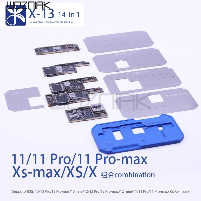 MiJing Z20 Pro средний слой посадки Оловянная платформа для iPhone X-13 pro max BGA реболлинговая