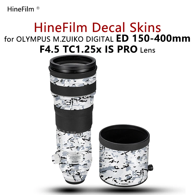 Фото Защитная пленка Hinefilm для объектива Olympus 150-400 F4.5 Premium Decal Skin 150 400 Len Sticker 150-400 Защитная пленка для объектива 150-400 мм №1