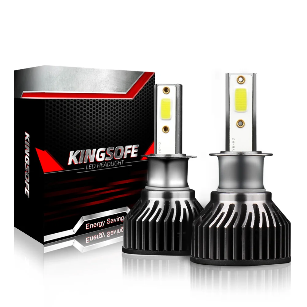 

2 xH3 LED Headlight Conversion Kit COB Bulb 50W 5000LM White High Power 6000K