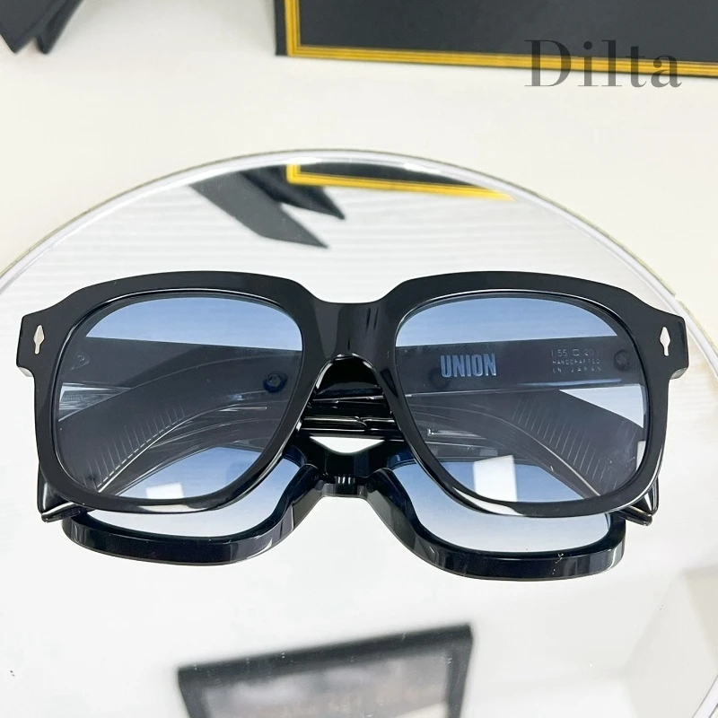 JMM люксовый бренд квадратные UNION тренды мужские женские солнцезащитные очки