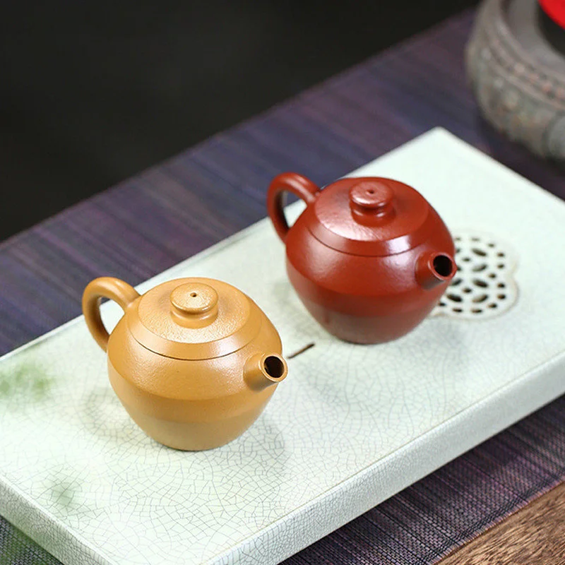 

Boutique Yixing Purple Clay Tea Pot Handmade Section Mud Beauty Teapot High Quality Raw Ore Zisha Kettle Chinese Tea Set 130ml