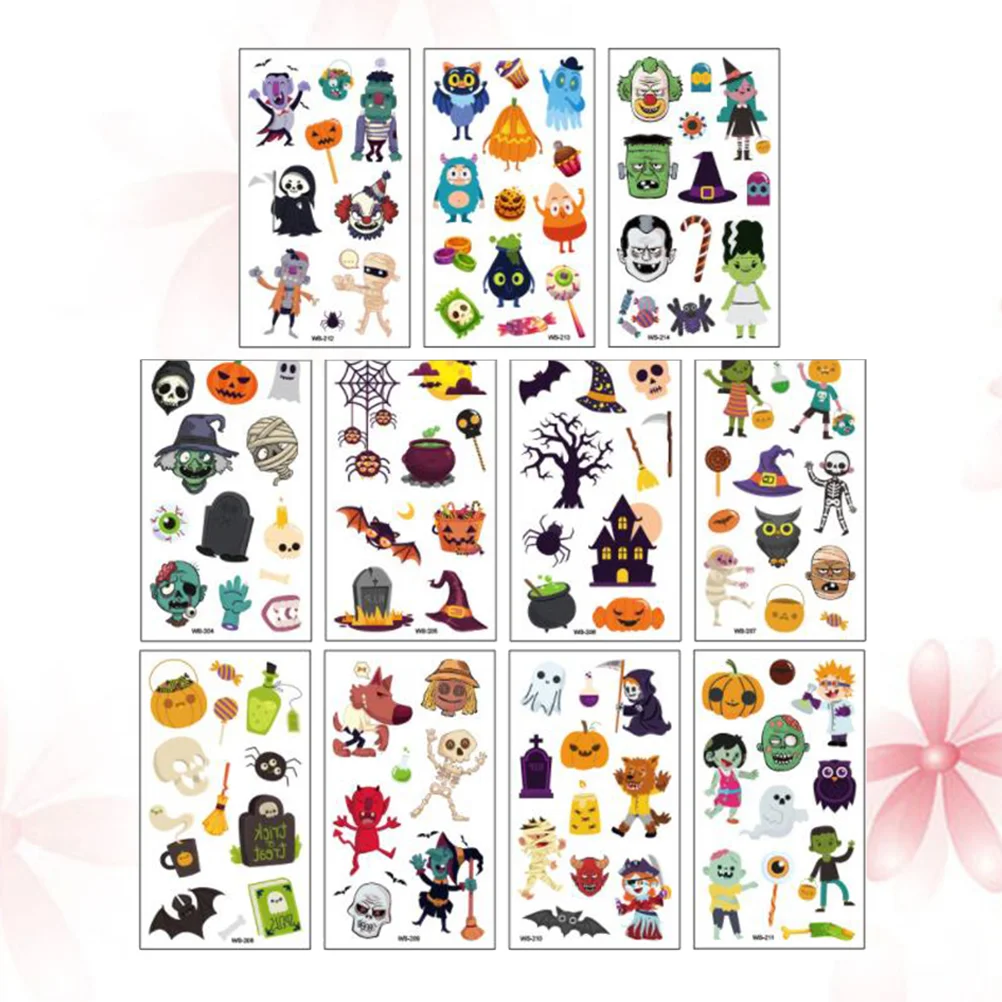 

11 Sheets Body Decals Party Favors Stickers for Children Kids