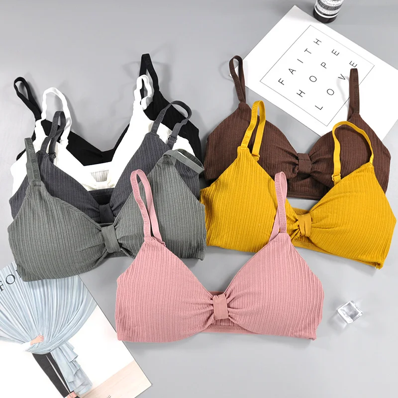 

Wire Free Bras for Women Sexy Lingerie Push Up Bra Cotton Brassiere Comfort Padded Bra Top Female Bralette Seamless Underwear