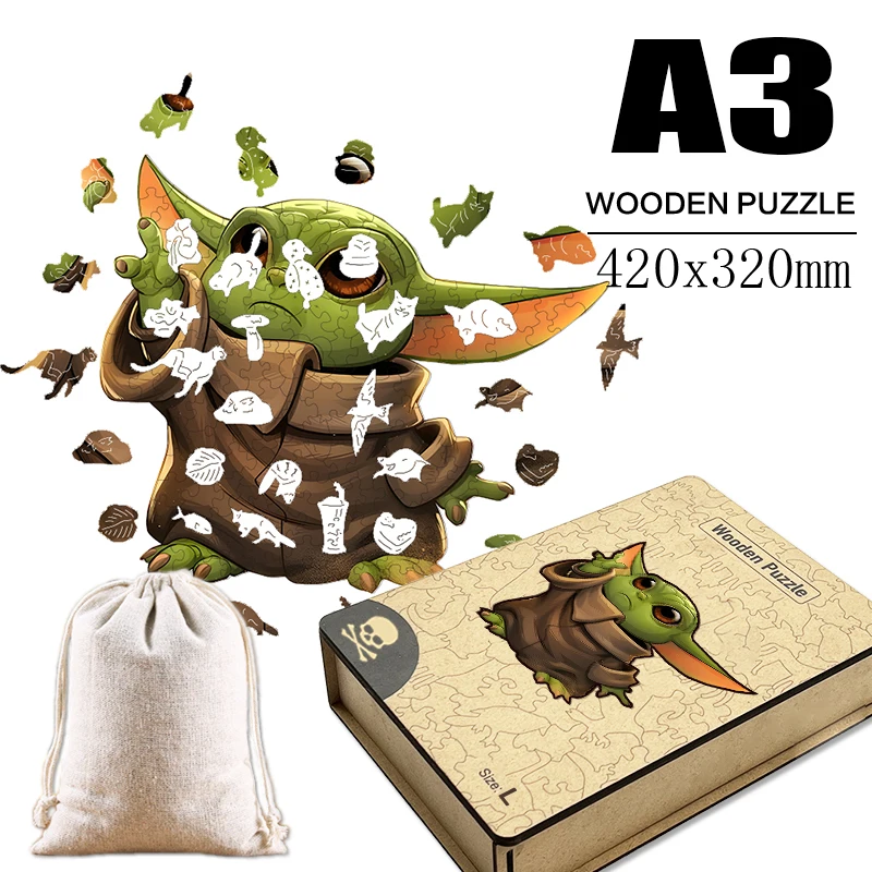 

Деревянные головоломки в виде животных неправильной формы, популярный набор животных, доска, игрушка для детей и взрослых, игра сложного мозга, чужой, игрушка, подарок