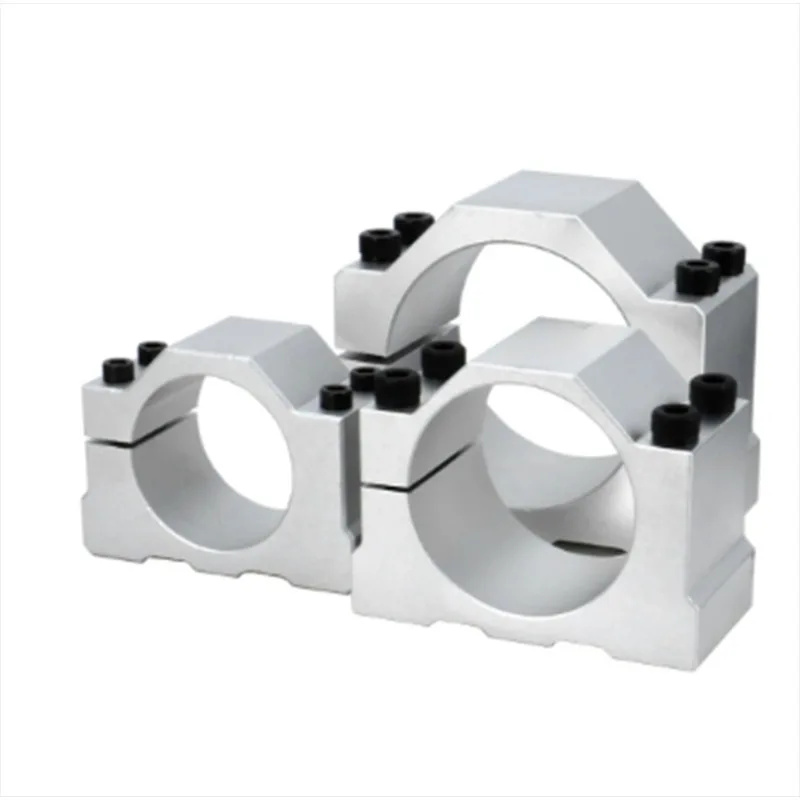 

Aluminium CNC Spindle Clamp Holder Inner Diameter 52mm 65mm 80mm Z Axis Router Mount Bracket 800W 1.5KW 2.2KW Spindle Fixture