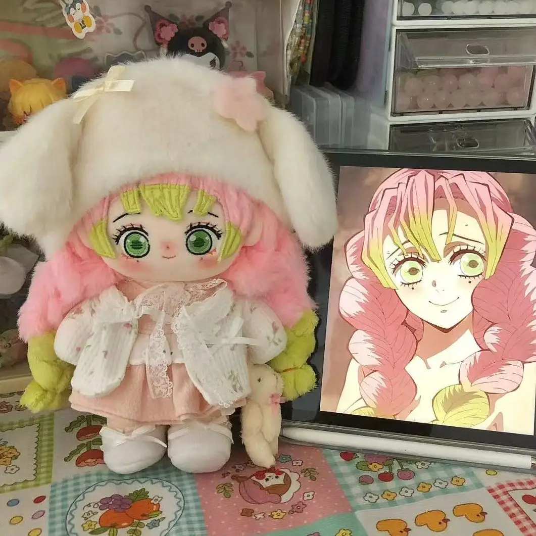 20 см аниме Demon Slayer хлопковая кукла Kawaii плюшевая для девочек мультфильм Канродзи