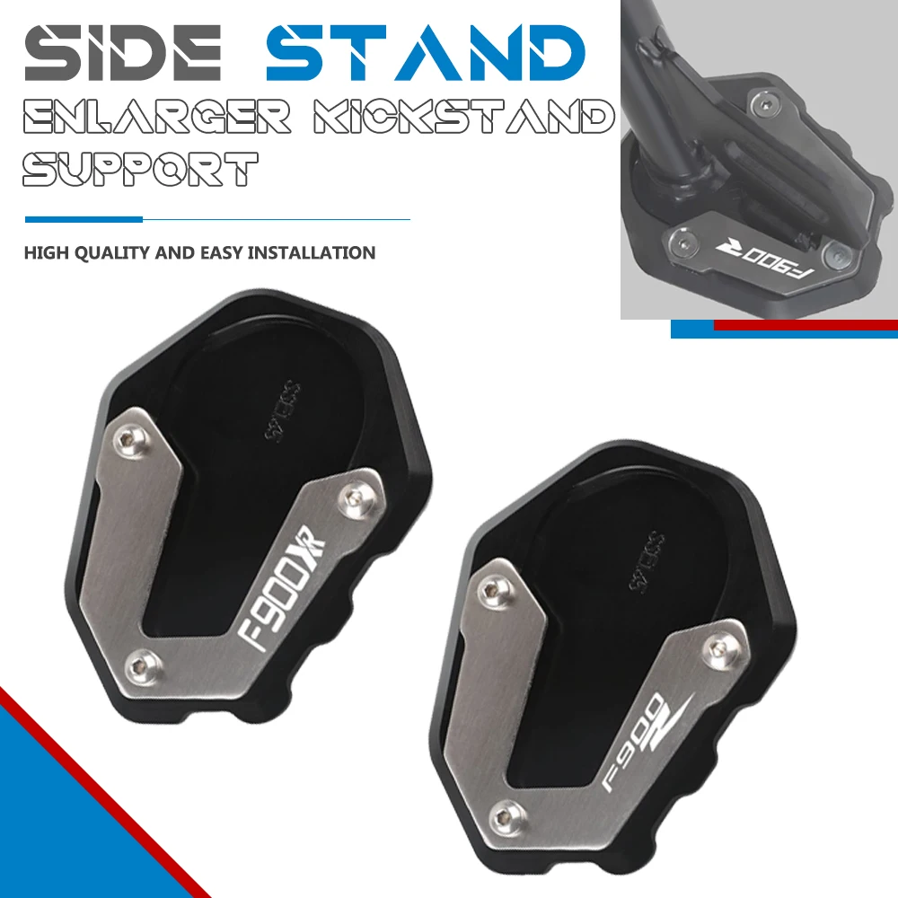 

FOR BMW F900R F900XR 2019 2020 2021 Motorcycle CNC aluminum Foot Side Stand Enlarge extension Kickstand Plate Pad Support Shell
