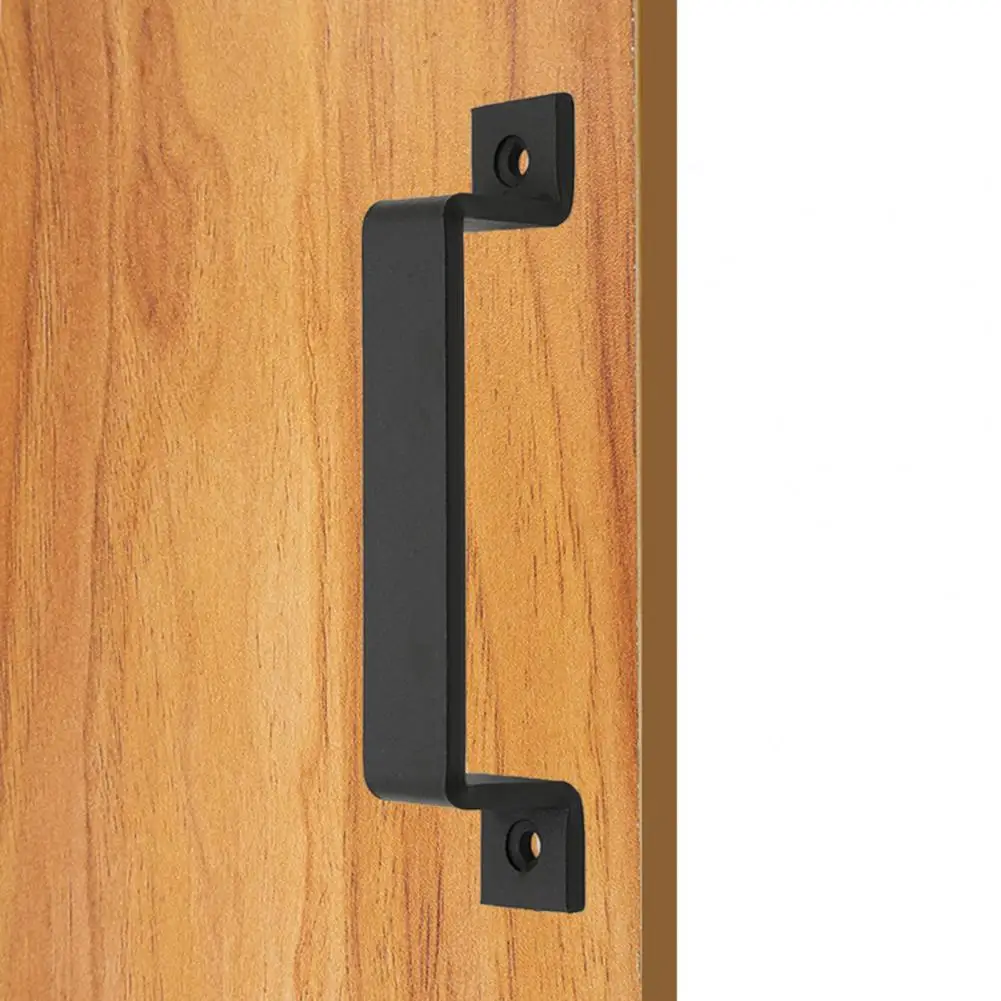 

Simple Barn Door Handle Rustic Sliding Door Pull Knob Hardware Black Carbon Steel Heavy Duty Wood Gate Vintage Hardware Pulls