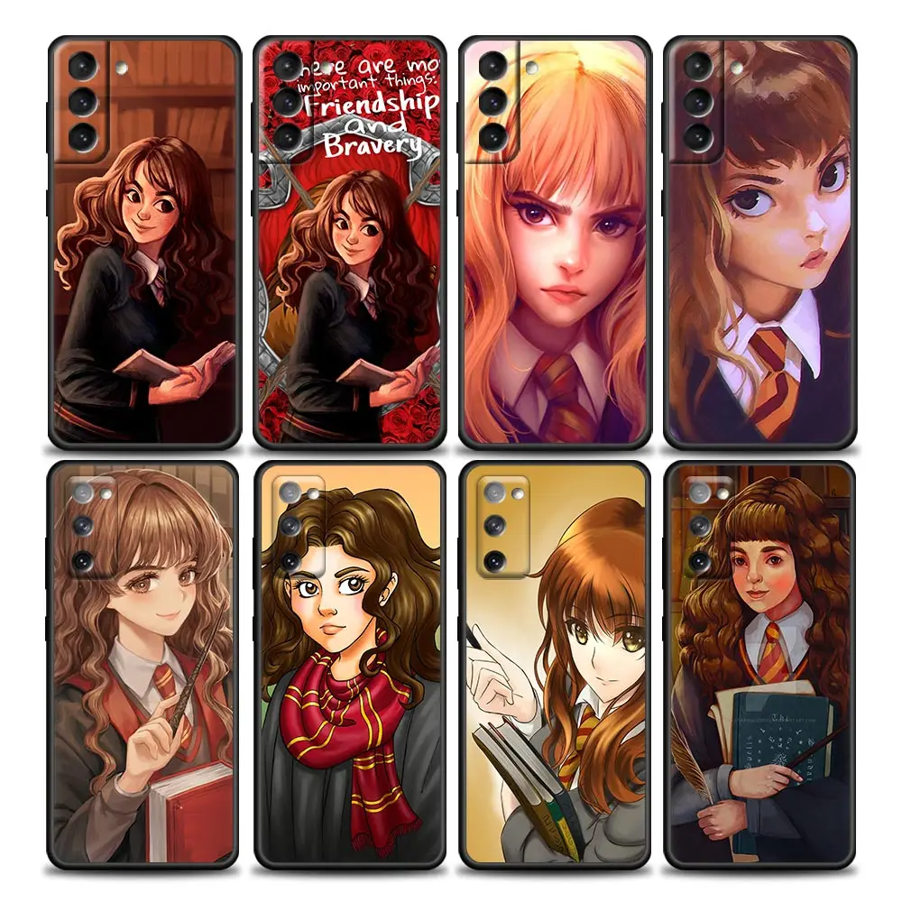 

Funda Phone Case for Samsung Galaxy S22 S8 S9 S10 Lite S10e S21 S20 FE Plus Ultra 4G 5G Case Coque Capa Anime H-Hermione L-Luna