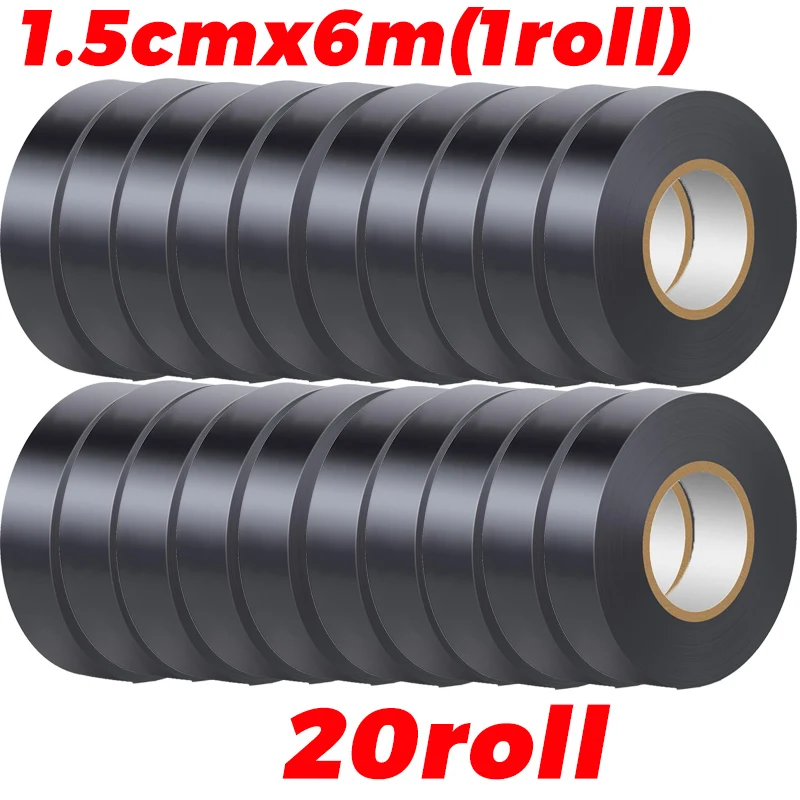 Черная водонепроницаемая изолента из ПВХ 6 метров