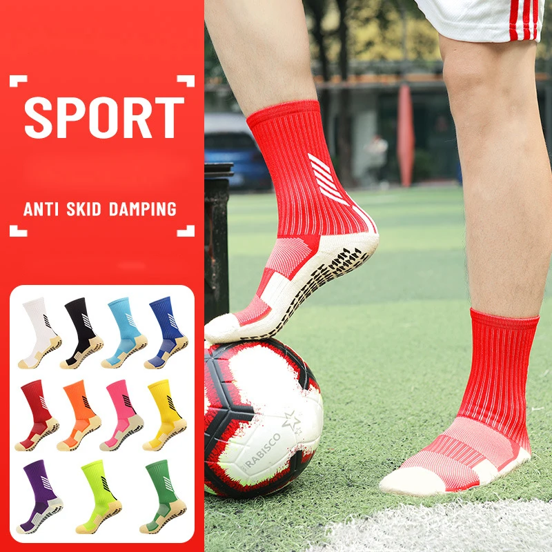Summer mid-calf Soccer Socks men's Models children's non-slip Socks sweat-absorbing Towel Bottom Sports Socks men's Dotted Socks
