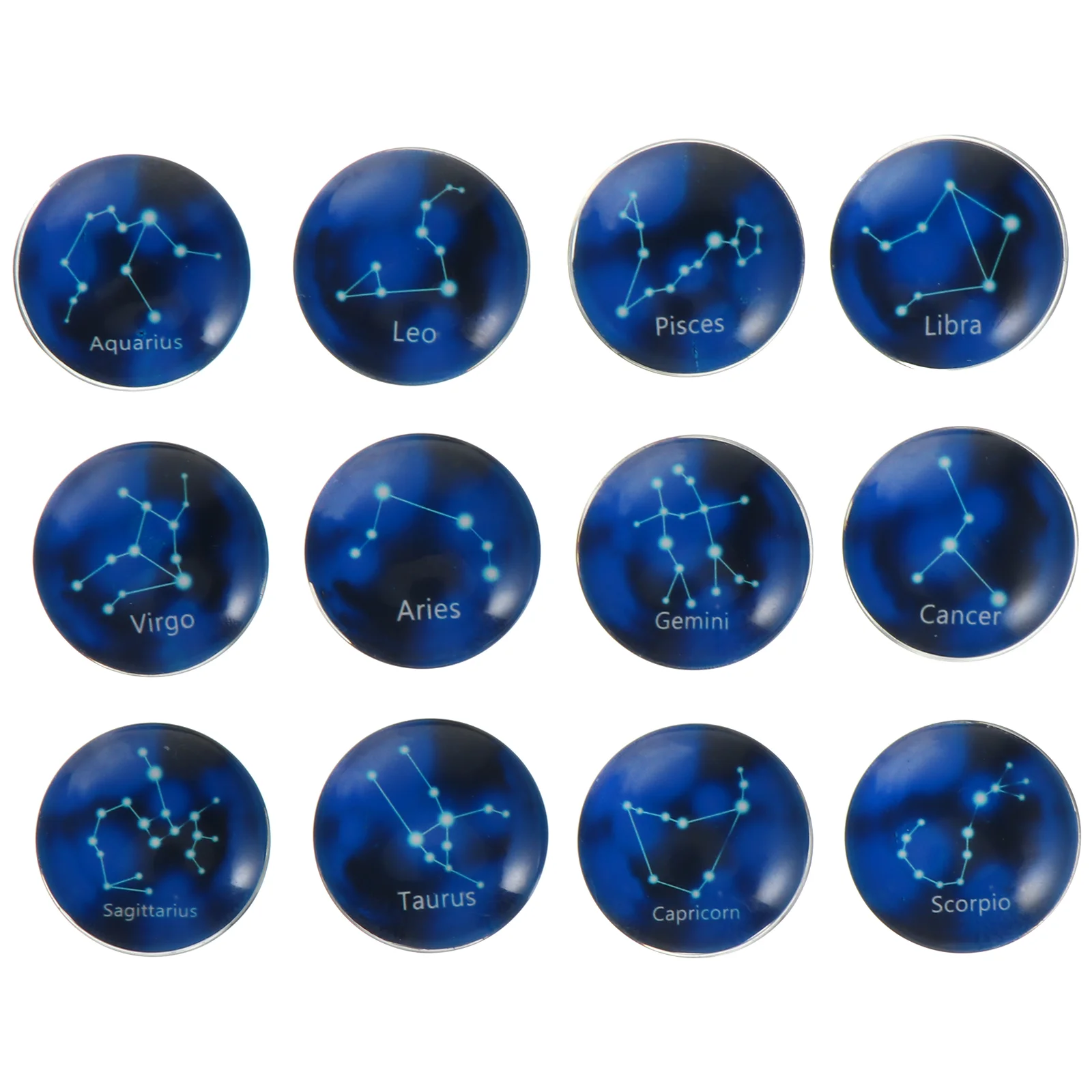 

12pcs Glass Refrigerator Magnets Home Decoration Magnets Paste Crafts