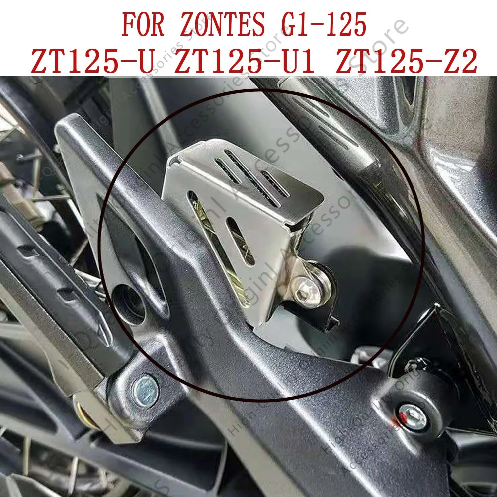 

For Zontes G1-125 ZT125-U ZT125-U1 ZT125-Z2 Motorcycle Rear Brake Fluid Reservoir Guard Cover Oil Cup Cap G1 125 125 U U1 Z2