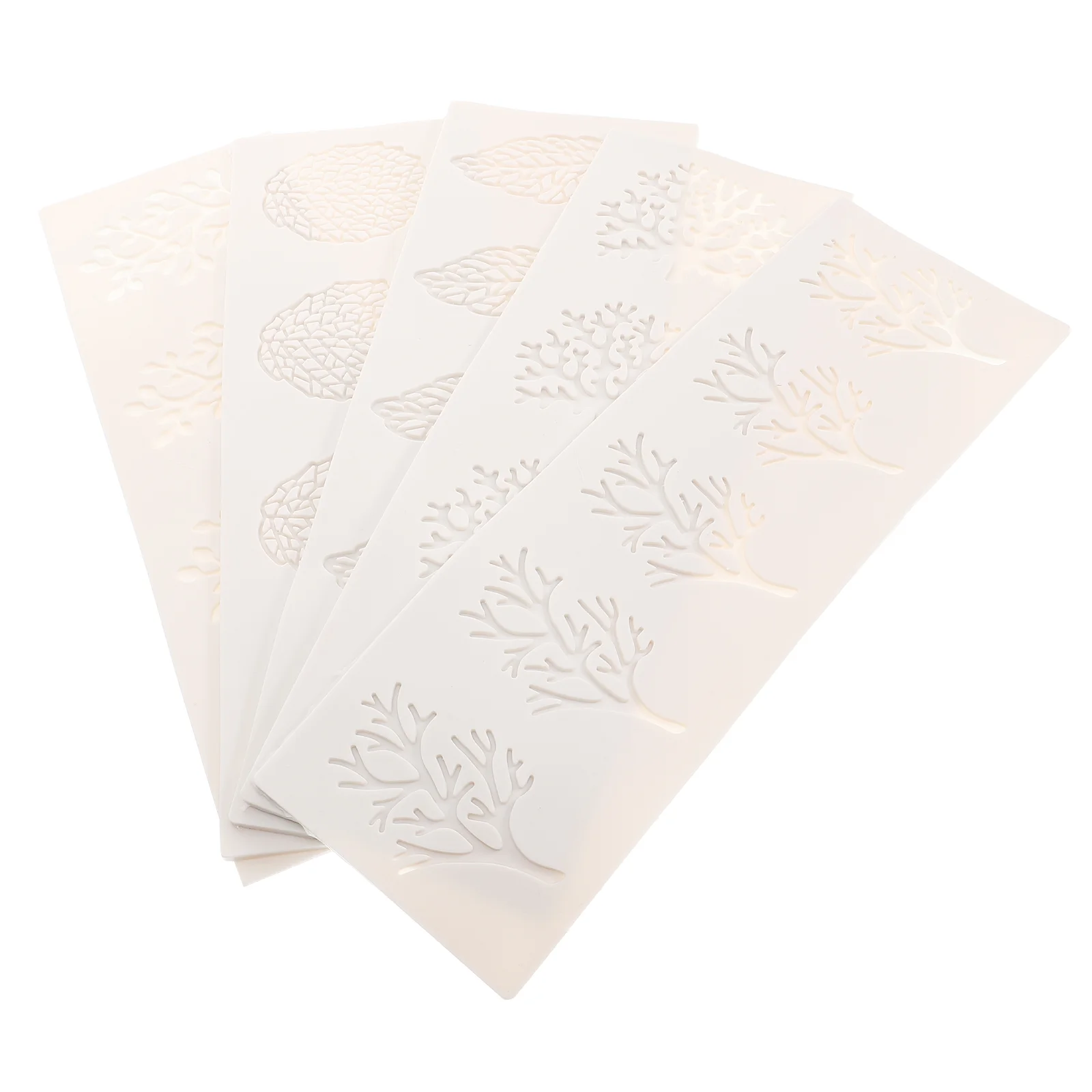 

5 Pcs Fondant Cake Mold Leaf Silicone Molds Baking Shapes Silica Gel Decorating Stencils
