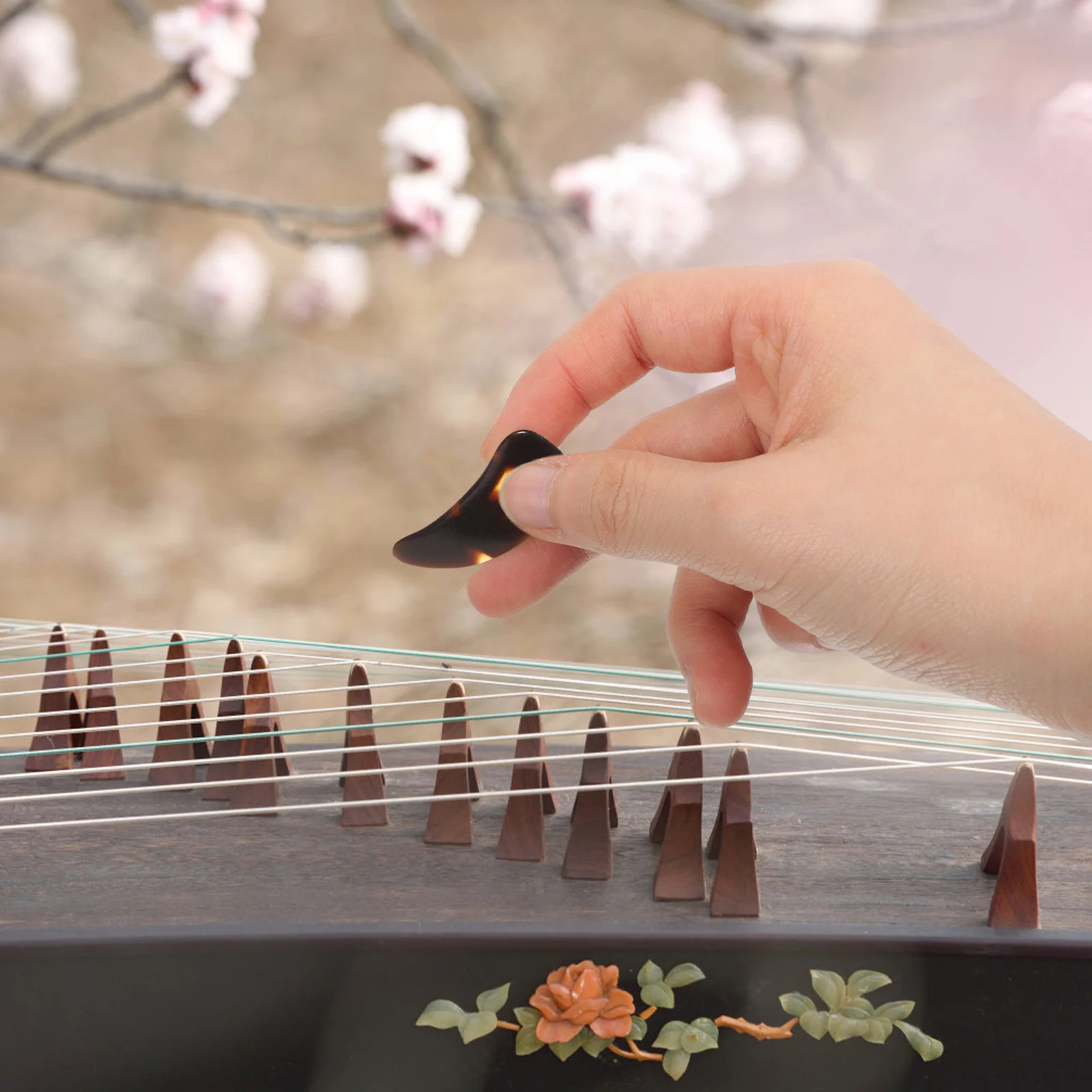 

Guzheng Nails Playing Tool Accessories Fingertip Protection Covers Guitar Accessory Pick Celluloid Child Bass