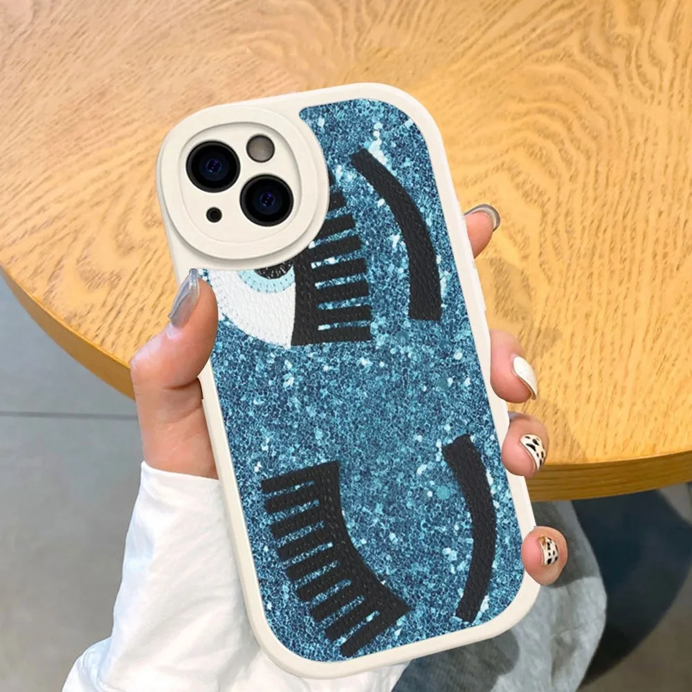 Чехол для телефона Hot Ferragnies Eyes Chiara из жесткой кожи iPhone 16 15 14 13 12 Mini 11 Pro Max Xs X Xr 7 8 Plus