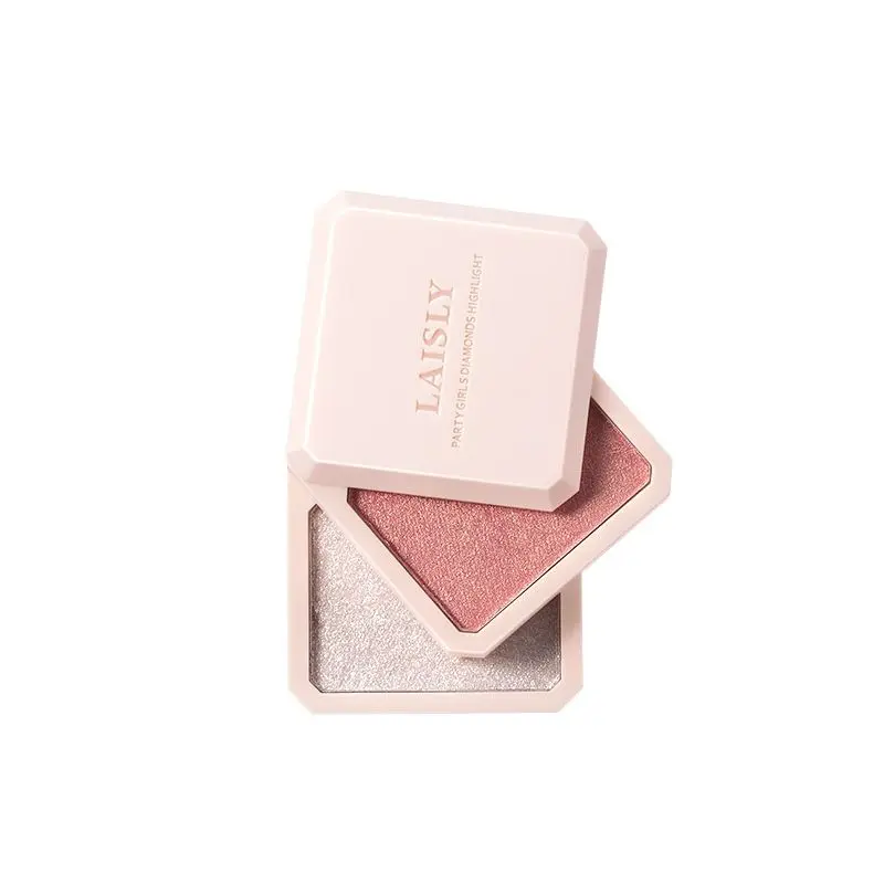 

Girl Double Layer High Gloss Powder Mashed Potato Ginger Crushed Diamond Glitter Powder Brightening One Body Repair Blush