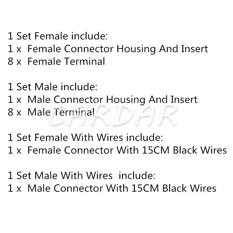 1 комплект 8-контактный 6110-4583 6 3 серии автоматический разъем жгута проводов