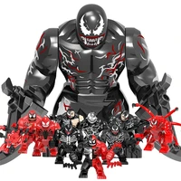 marve character venome big size anti venome carnage model figure blocks construction christmas building bricks toys for children