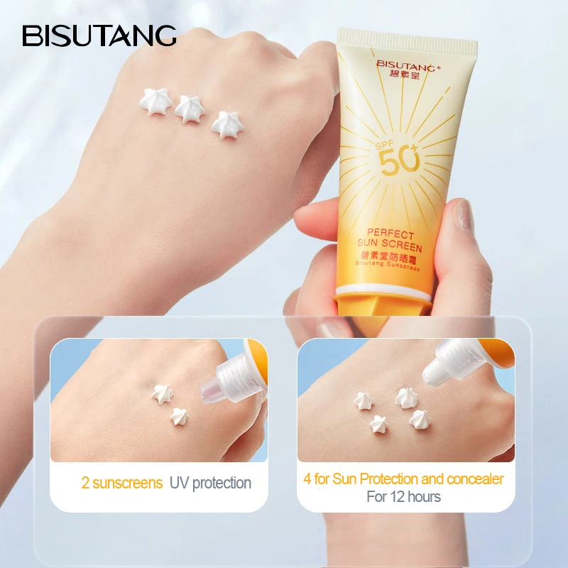 Идеальный солнцезащитный крем-защита для лица Солнечный крем Spf50 изоляционный