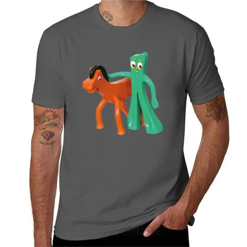 Футболка Gumby and Pokey топы больших размеров мужские высокие футболки