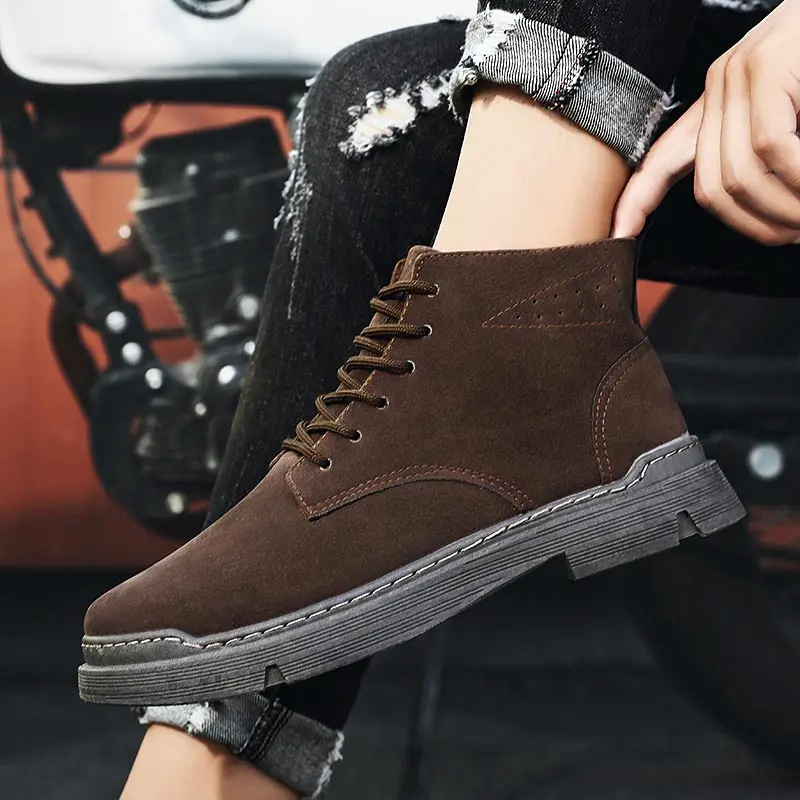 

high cut PU leather Summer Sport Shoes Leisure Purple Running Shoes Vulcanize Sports Men's Shoes Black Sneakers Man Fitness
