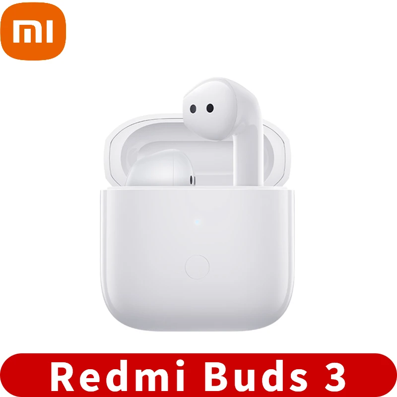 

Беспроводные Bluetooth-наушники Xiaomi Redmi Buds 3 TWS, наушники-вкладыши с двойным микрофоном и шумоподавлением, водонепроницаемые наушники с чипом QCC ...