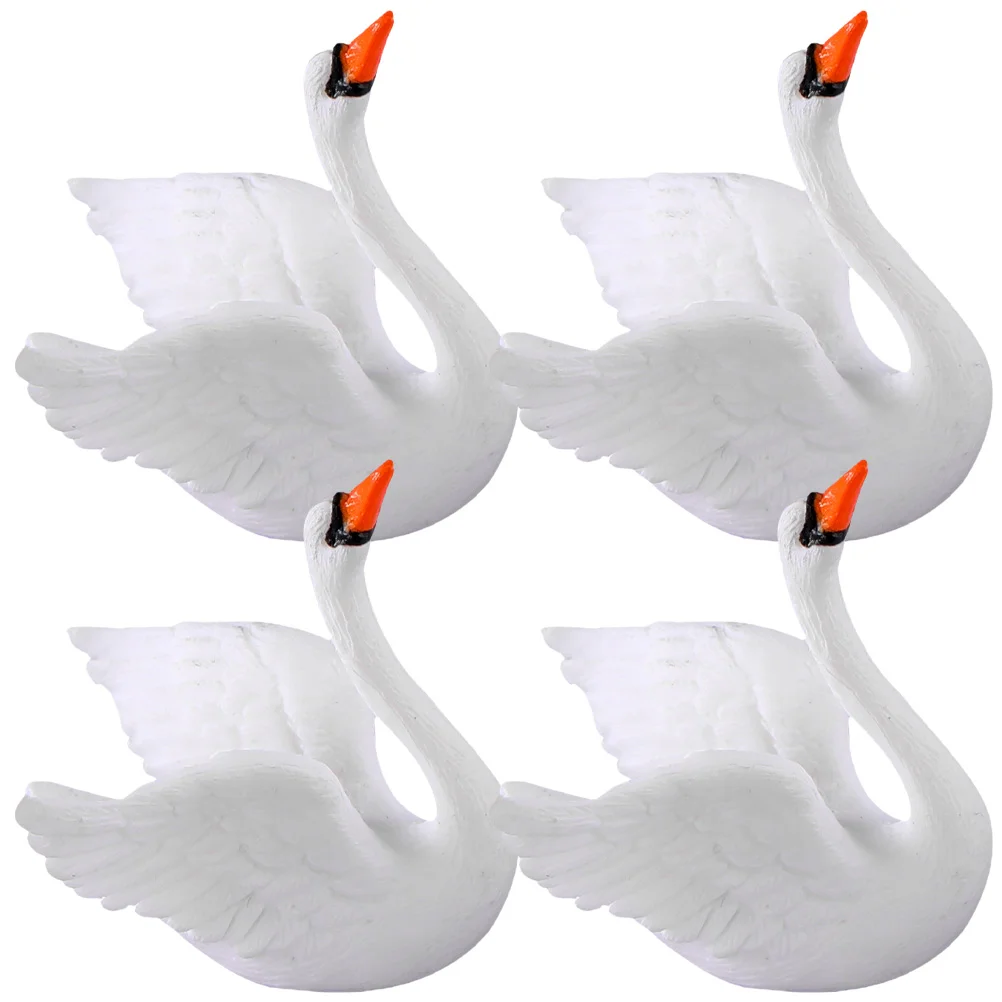 

Swan Figurines Mini Tiny Toy Miniature Animals Figures Figurine Decor Ornament Realistic Statue Craft Supplieslayoutcake Goose