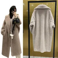 Alpaca +Wool + Silk Coat Winter Thicken Teddy Coat Women's Coat Teddy Bear Coat Soft One