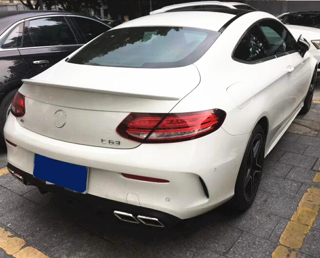 For Benz W205 C-class coupe Spoiler ABS Car Rear Wing two DOOR C180 C250 C350 C63 2017 | Автомобили и мотоциклы