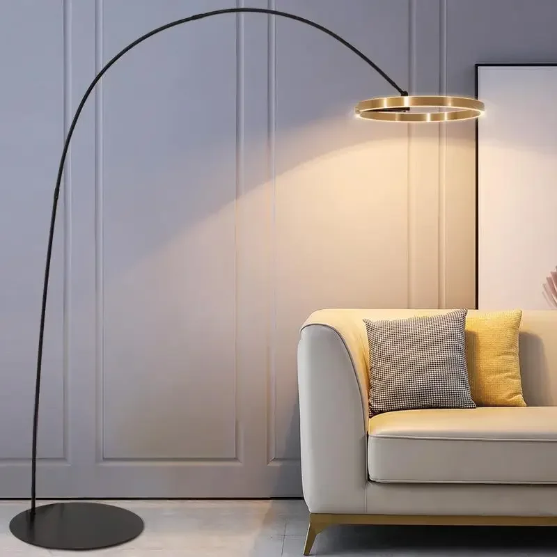 Современный популярный светодиодный торшер Grote Goud Koper Zwart Dimbare Woonkamer Hotel Robby Leeszaal