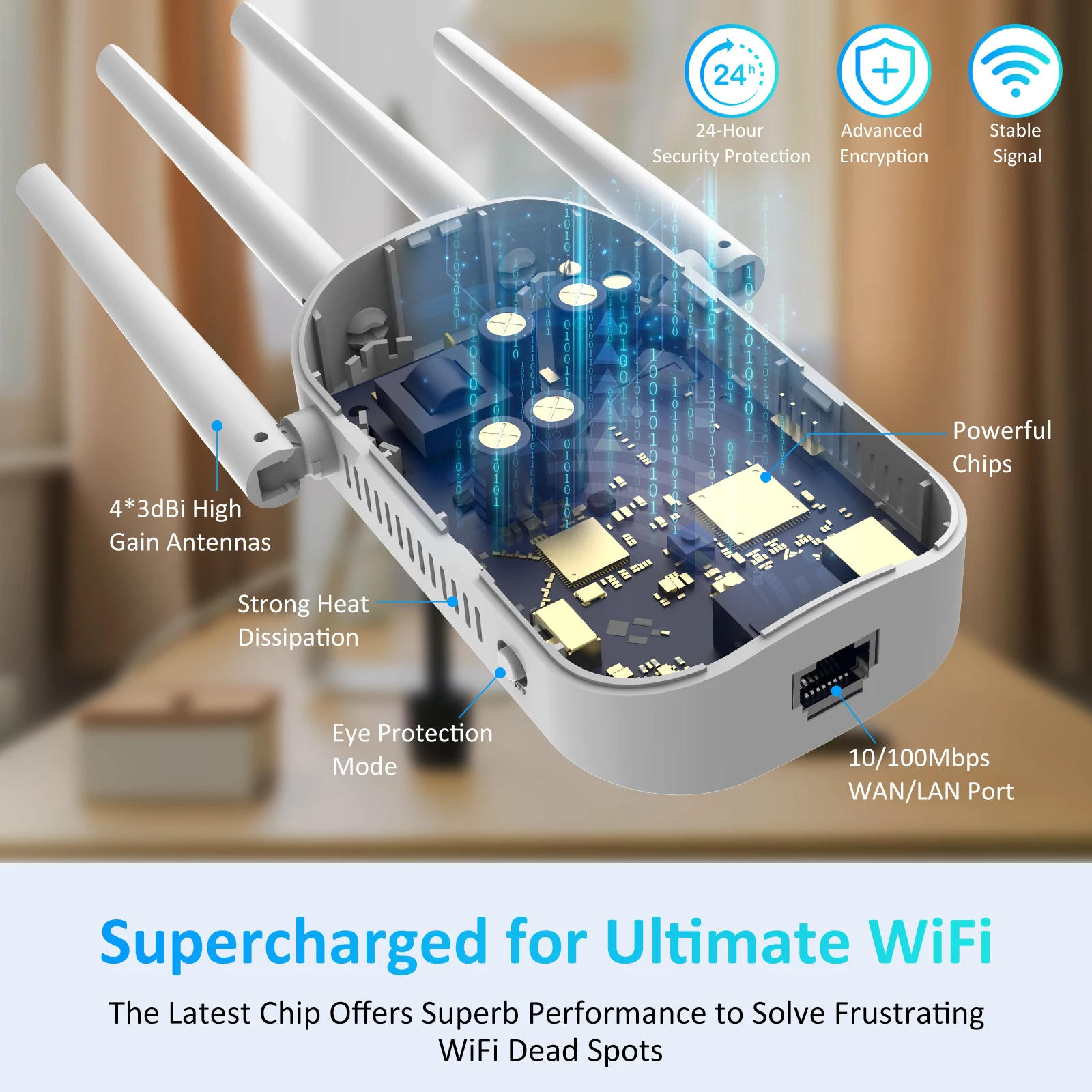 1200Mbps Dual Band 2.4G&5GHz WiFi Extender 802.11AC WiFi Repeater Powerful Wireless Router/AP AC1200 Wlan Wi Fi Range Amplifier images - 6
