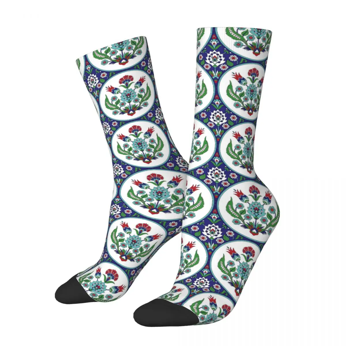 Turkish Arabic Pattern Vintage Seamless Adult Socks,Unisex socks,men Socks women Socks