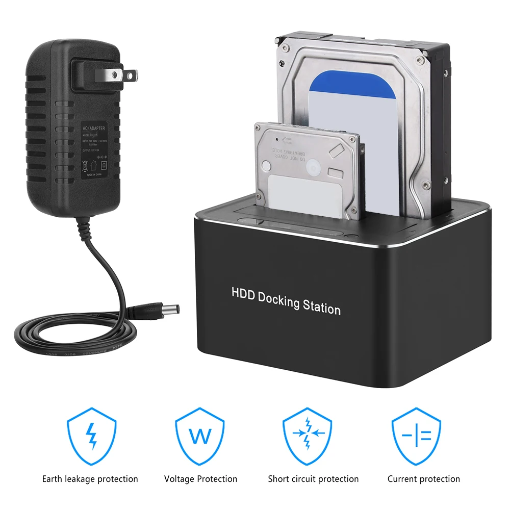 Док-станция для жесткого диска 2 Bay 5 дюйма USB 3 на SATA HDD