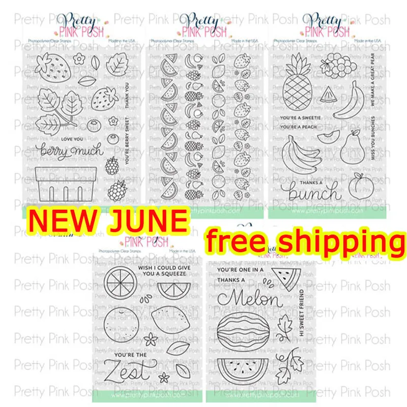 

Watermelon Lemon Strawberry Pineapple 2023 New Stamps Craft Embossing Make Paper Greeting Card Making Template DIY Handmade