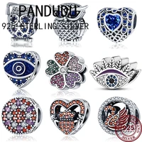 new hot silver starry sky series owl swan charm beads suitable for the original womens pandoha bracelet fashion charm jewelry