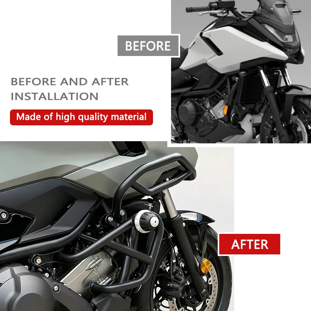 Фото Для Honda NC750X NC750XDS NC 750 X 2026 NC-750-XDS 2025 Мотоциклетная защита двигателя для шоссе, противоударные дуги, бампер. №5