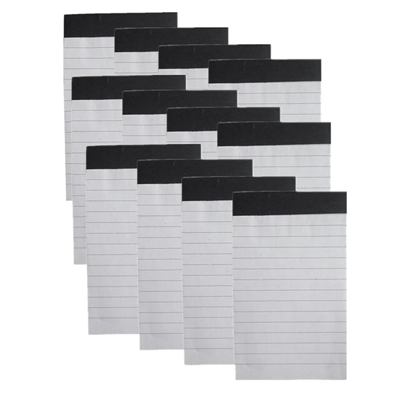 

12 Pcs White Pocket Notebook Refills 3X5 Inch Handwriting Notebook With 30 Lined Paper Per Refillable Memo Book Refills