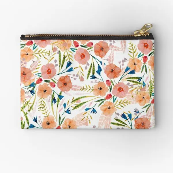 

Floral Dance Zipper Pouches Money Men Key Pocket Underwear Bag Women Panties Socks Pure Coin Cosmetic Wallet Packaging Small